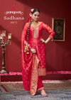 Sadhana By Rangoon Shimmer Jacquard Kurti With Bottom Dupatta Suppliers In India